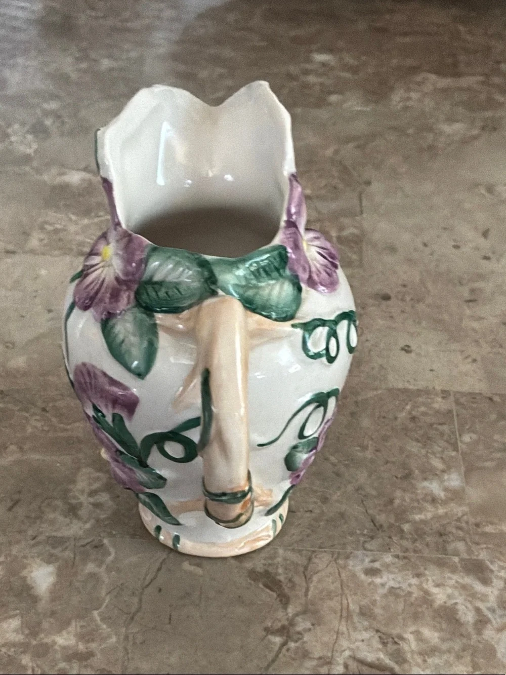Fitz & Floyd Floral Ceramic Cream Pitcher